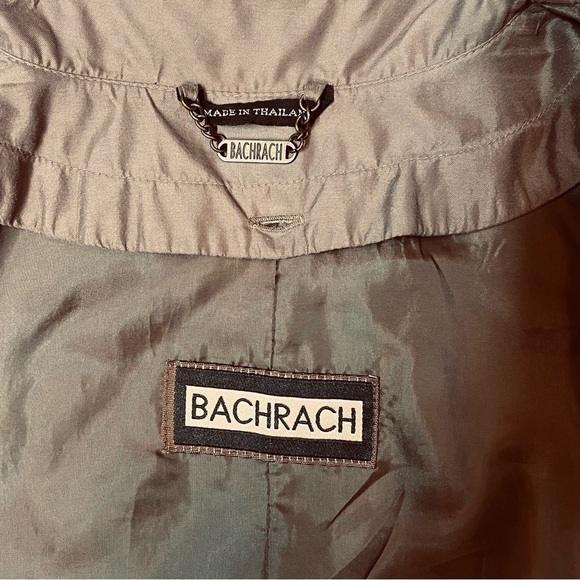 Bachrach Trench Coat Rain Coat Over Coat Removable Liner Sz 42R EUC No‎ Belt - Picture 4 of 14